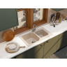 Мойка OMOIKIRI MARU 86-2-SA Tetogranit/бежевый 4993286