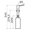 Дозатор OMOIKIRI для моющего средства OM-02-IB латунь/Indigo blue 4995070